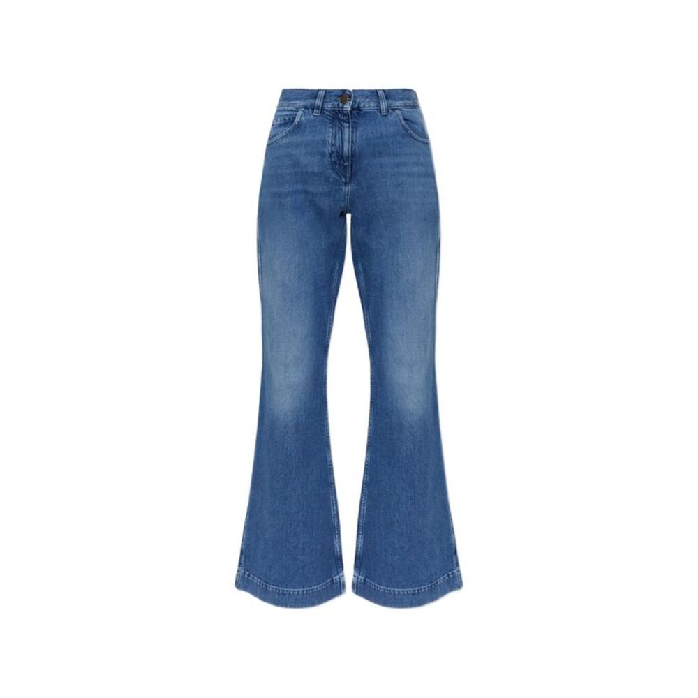 Moncler Blue Denim - Wide-Leg Jeans Women